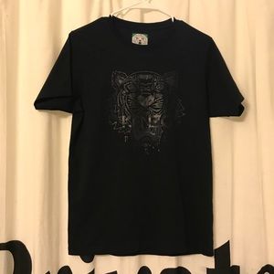 Kenzo black tiger logo Tee